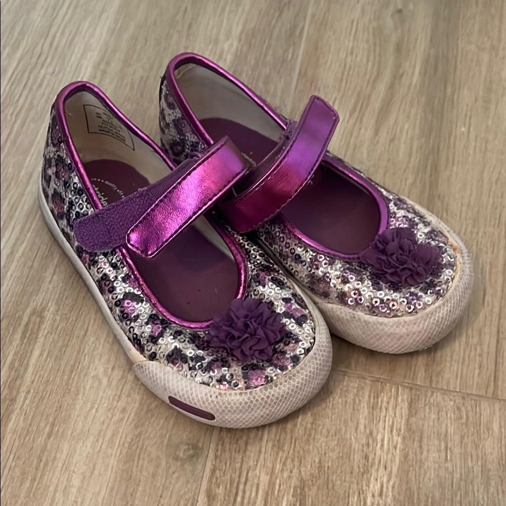 Stride Rite Purple toddler Sequin Kids Shoes